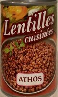 Lentilles cuisinées
