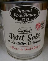 Petit Salé et Lentilles Cuisinées au Porc du Sud-Ouest