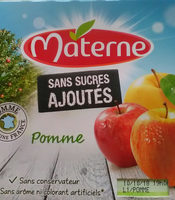 Compote pomme nature, sans sucres ajoutés