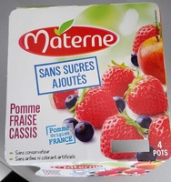 Compote pomme fraise cassis