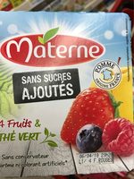 Compotes 4 fruits rouges thé vert