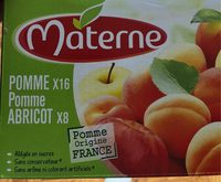 Materne compotes de pomme + pomme abricot