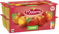 MATERNE Compotes Coupelles Pomme Vanille 16x100g