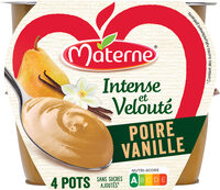 MATERNE Compotes Intense et Velouté Poire Vanille 4x97g