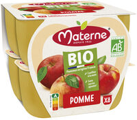 MATERNE Compotes Coupelles BIO Pomme 8x100g