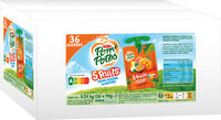 POM'POTES SSA 5 Fruits Pomme Tropical (Pomme-Goyave-Mangue-Ananas-Passion) 36x90g Format Familial