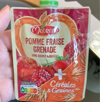Compote pomme fraise grenade et graines