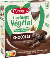 MATERNE Gourdes Onctueux Végétal Chocolat Noir 4x85g