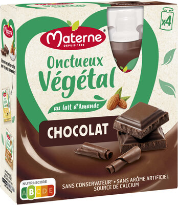 MATERNE Gourdes Onctueux Végétal Chocolat Noir 4x85g