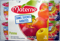 Pomme nature sans sucres ajoutés Materne
