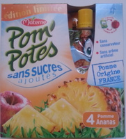 Pom' potes ananas sans sucres ajoutés