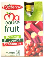 Ma pause fruit - Pomme Rhubarbe Cranberry