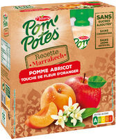 POM'POTES Compotes Gourdes Recettes du Monde Marrakech 4x90g