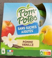 Pom'  Potes pomme vanille sans sucres ajoutés