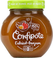 CONFIPOTE Confiture allégée en sucres Pot Abricot Brugnon 350g