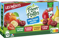 POM'POTES Compotes Gourdes Multivariétés 12x90g