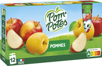 POM'POTES Compotes Gourdes Pomme Nature 12x90g