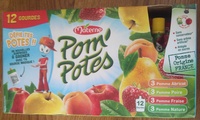 Pom' Potes Pomme Abricot, Poire, Fraise, Nature