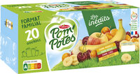 POM'POTES Compotes Gourdes Multivariétés Les Inédits 20x90g