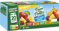 POM'POTES Compotes Gourdes Multivariétés Les Inédits 20x90g