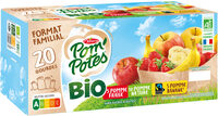 POM'POTES Compotes Gourdes BIO Trivariétés 20x90g