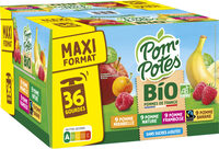 POM'POTES Compotes BIO Multivariétés 36x90g Format Familial