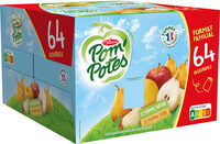 POM'POTES Pomme/Pomme Poire 64x90g Format Familial