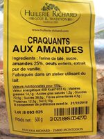 Craquants aux amandes