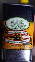 Huile d'olive au basilic