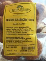 Macarons aux amandes et citron