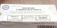 Bavarois 3 choco 10-12 parts