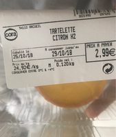 Tartelette citron x2 cora