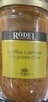Lentilles cuisinées à la graisse d’oie