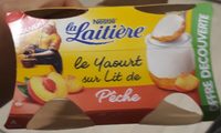 Le yaourt sur lit de pêche