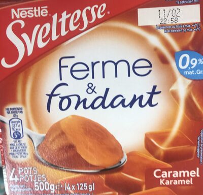 Yaourt ferme & fondant caramel Sveltesse