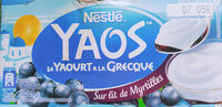 Yaos Le Yaourt à la Grecque sur lit de myrtilles