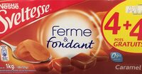 Sveltesse ferme et fondant caramel