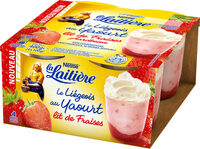 La Laitière yaourt liégeois à la fraise