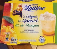 Le liegeois au yaourt lit de mangue