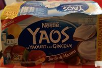 Yaos le yaourt à la grecque sur lit de marrons