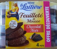 Feuilletée mousse chocolat noir la laitière