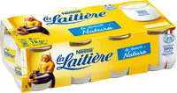 Yaourt au lait entier nature La laitière en pots de verre