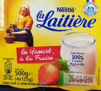 Le yaourt à la Fraise 4 x 125 g