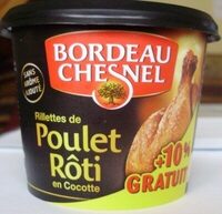 Rillettes de Poulet Rôti en Cocotte (+ 10 % Gratuit)