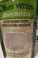 Olives vertes dénoyautées