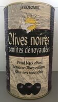 Olives noires confites dénoyautées