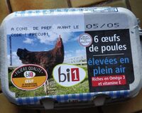 6 œufs de poules