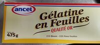 Gélatine en feuille