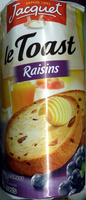 Jacquet le toast raisin