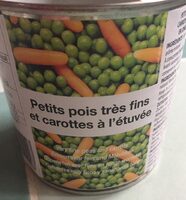 Petits pois très fins et carottes à l'étuvée
